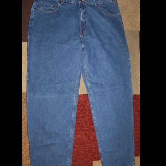 New With Tags Authentic Kirkland Men's Jeans Size 42 x 32 100% Cotton Medium Dar - Picture 1 of 5